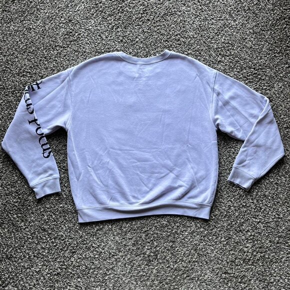 Disney Hocus Pocus Cat Sweatshirt Womens Large Purple Cotton Blend Whimsigoth - Picture 5 of 8